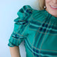 Jade Plaid Blouse