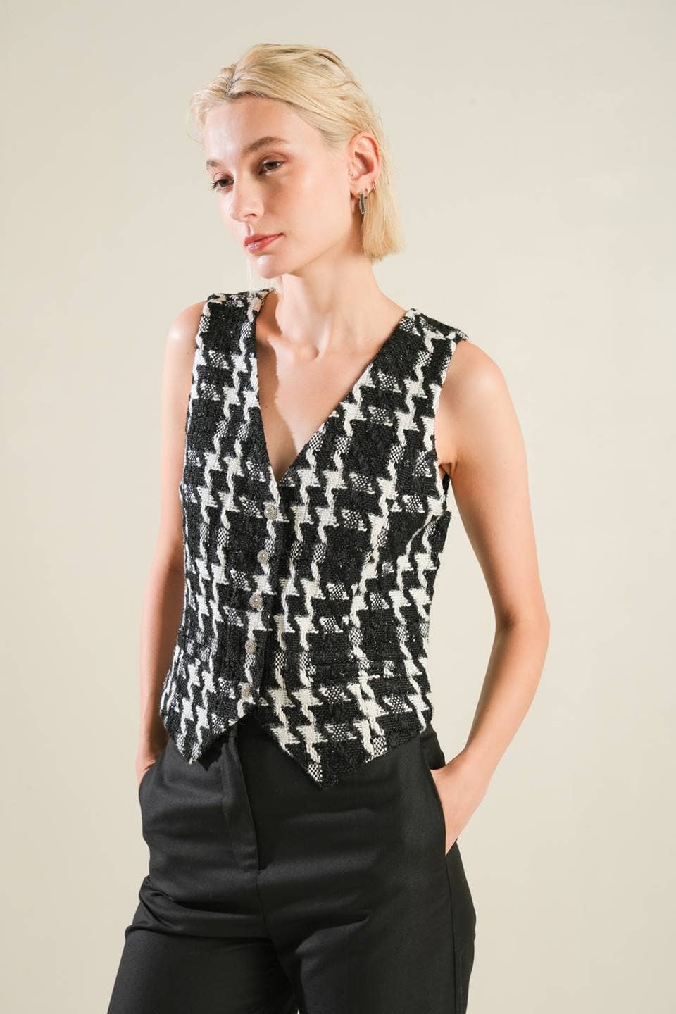 Simone Tweed Vest