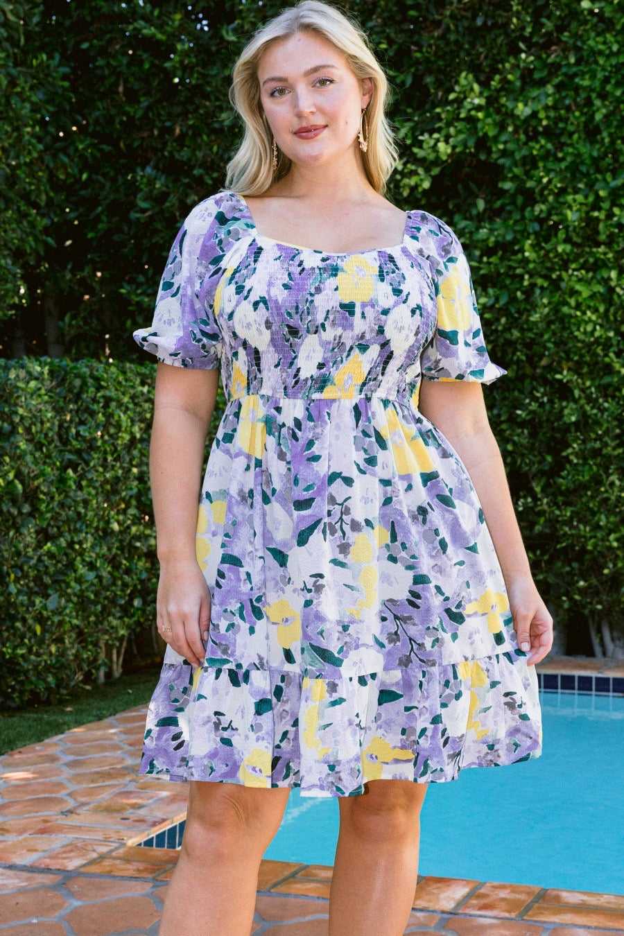 Naomi floral curvy dress