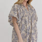 Diana Toile puff sleeve dress