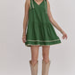 Eloise Green Mini Dress