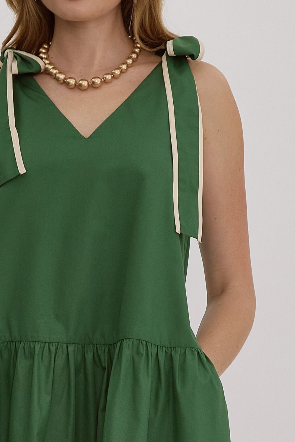 Eloise Green Mini Dress