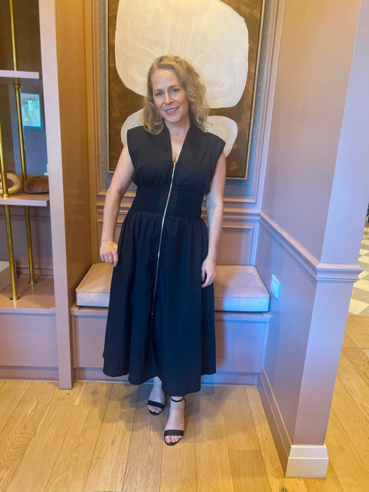 Melissa Midi/Maxi Black Dress