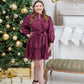 Margot Merlot Mini Dress