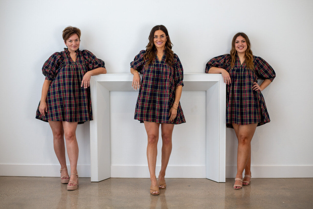 Payton Plaid mini dress