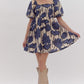 Clarissa floral puff sleeve dress