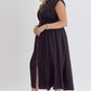 Melissa Midi/Maxi Black Dress