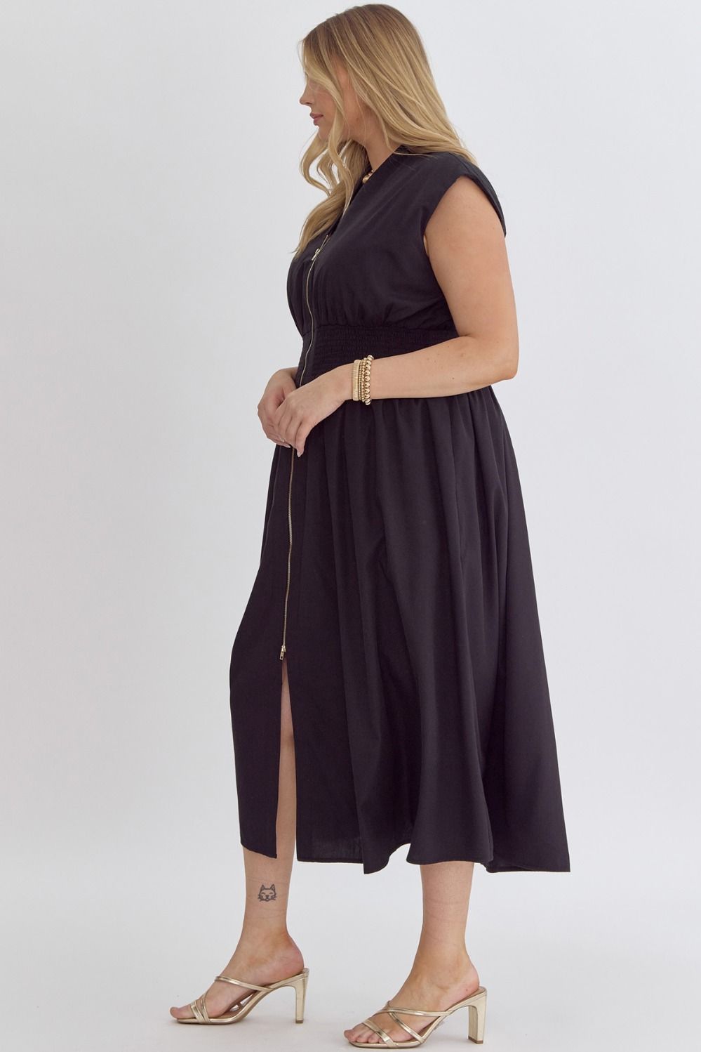 Melissa Midi/Maxi Black Dress