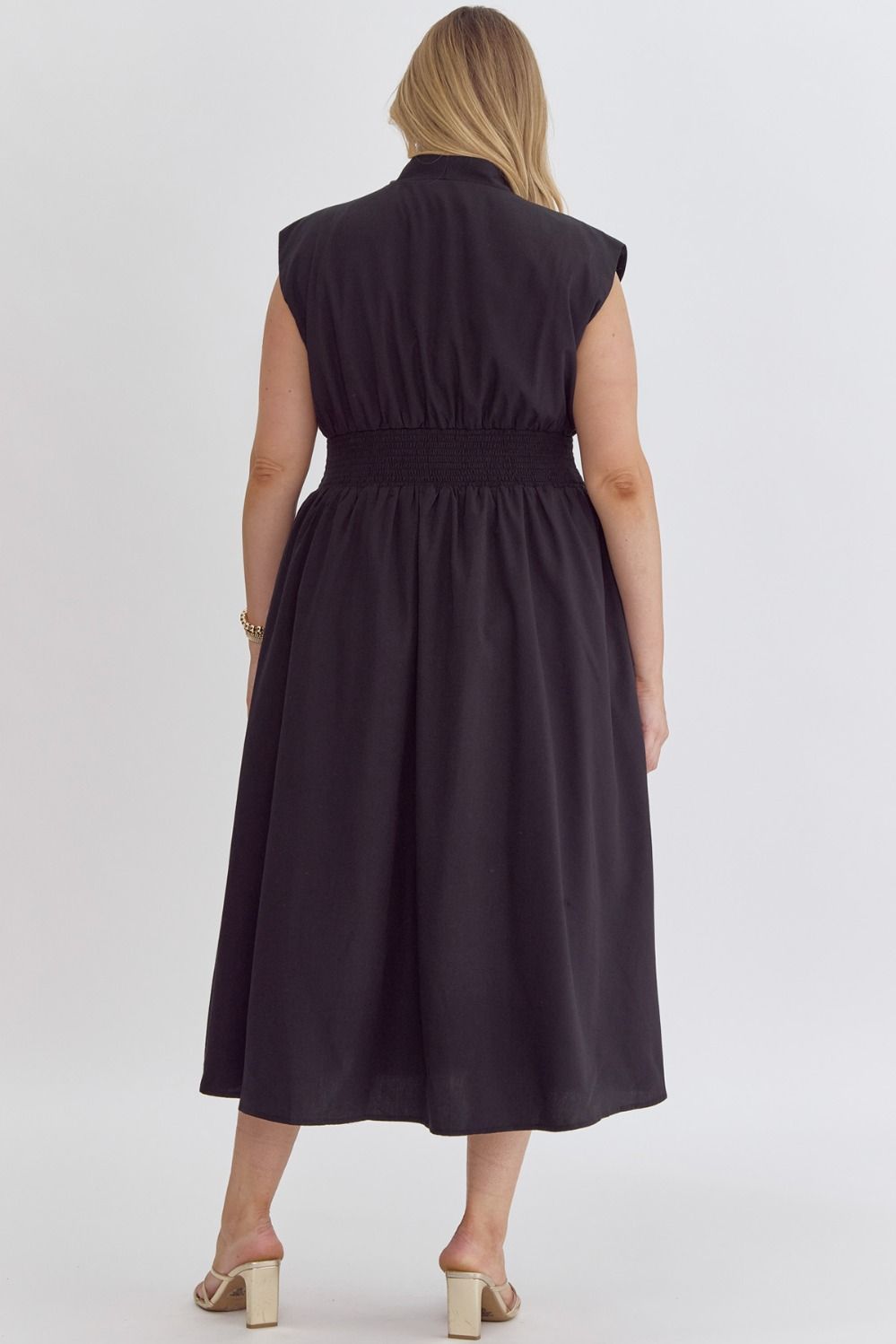 Melissa Midi/Maxi Black Dress