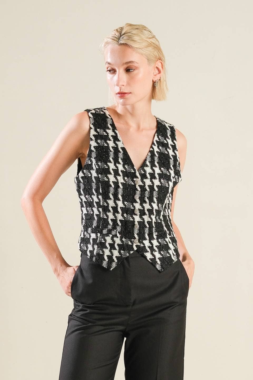 Simone Tweed Vest