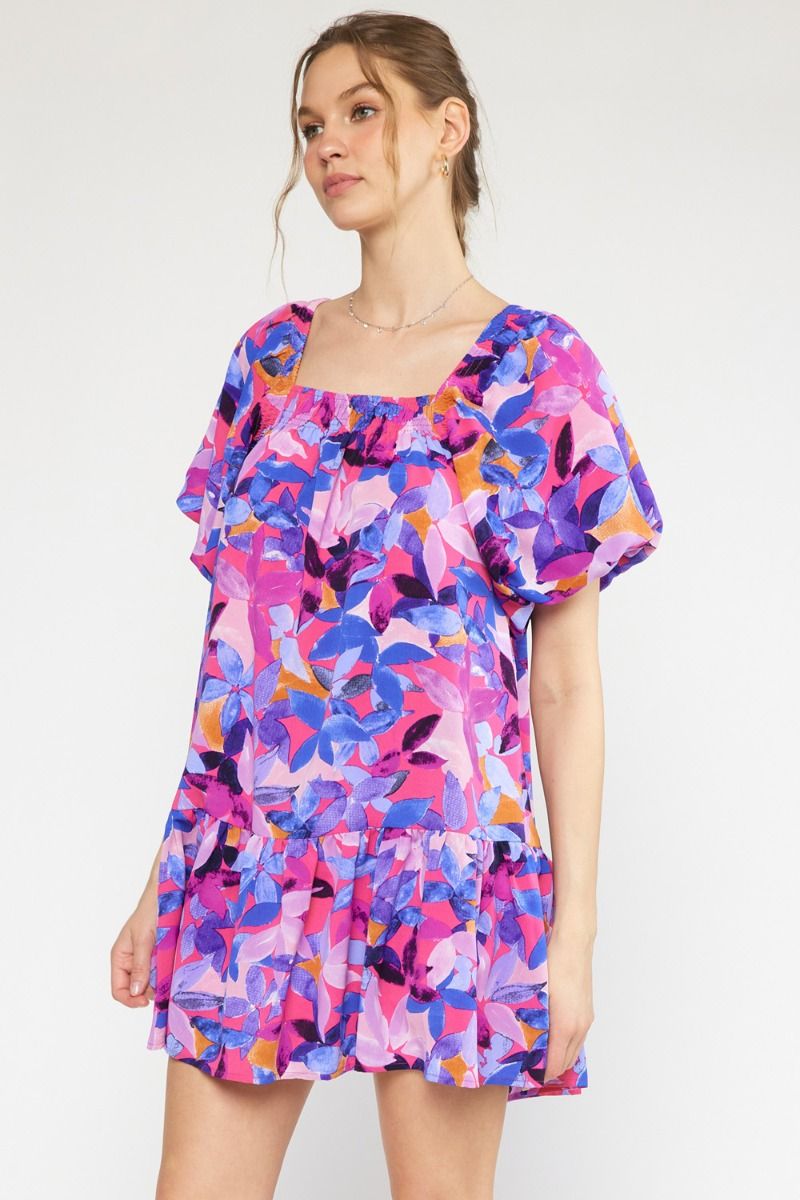 Layla's lilac lagoon print dress