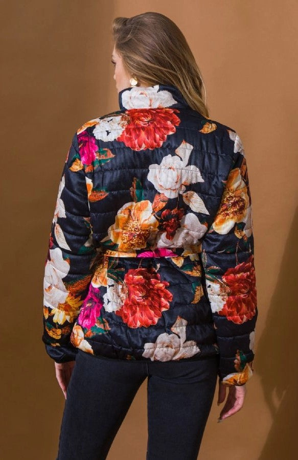 Lily Floral Puffer Jacket