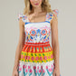 Amara Floral Ruffle Tiered Mini Dress